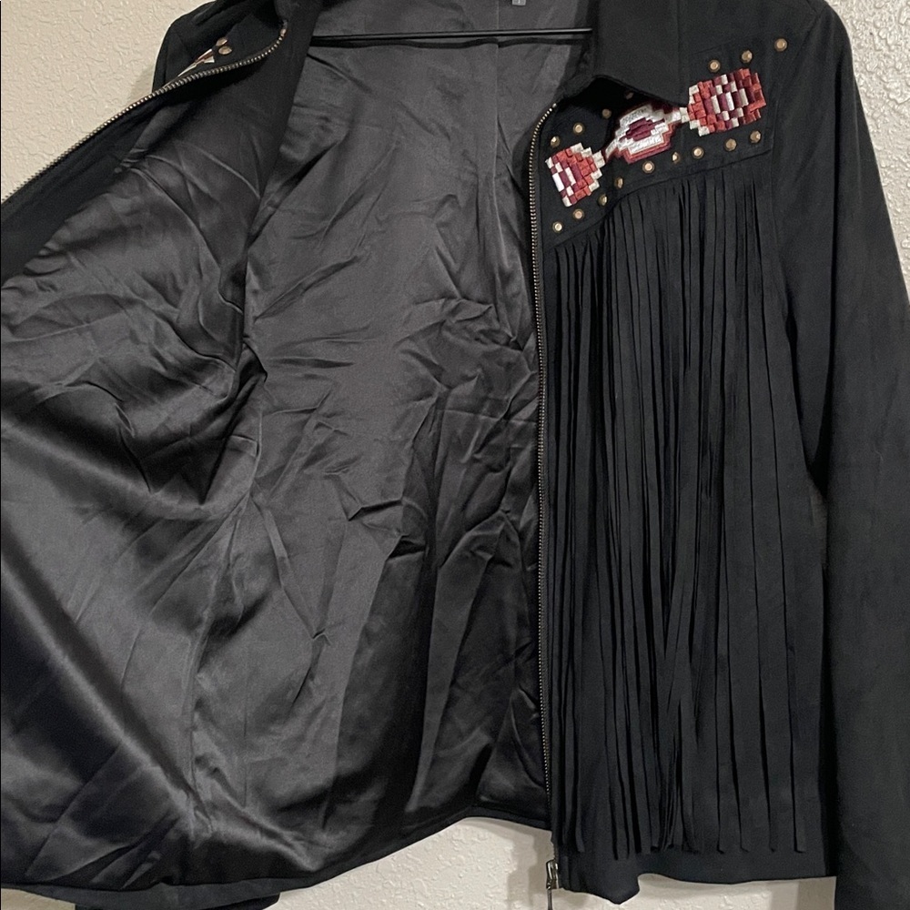 Idyllwind Spell fringe faux leather jacket - Picture 8 of 11